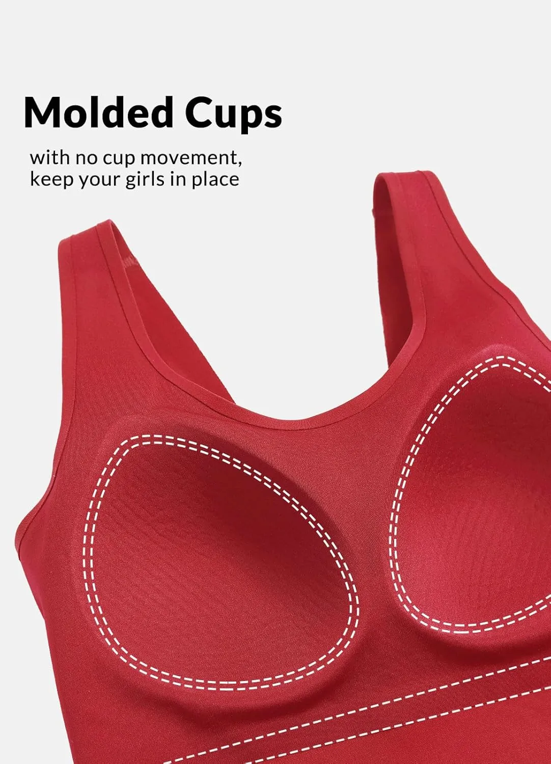 baleaf Freeleaf Women's Longline Sports Bra, Molded Cup Workout Tank Yoga Tops Built in Bra Athletic Camisole