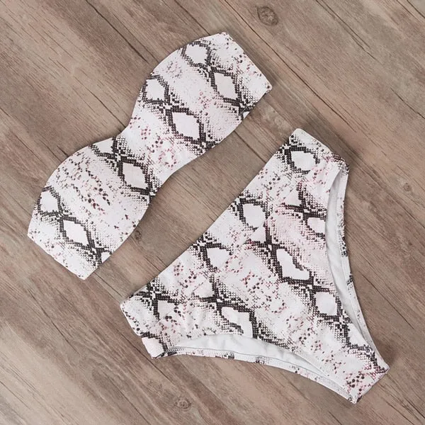 Bandeau Brazilian Bottom Push Up Bikini