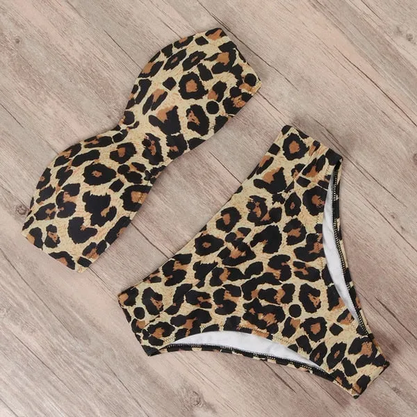 Bandeau Brazilian Bottom Push Up Bikini