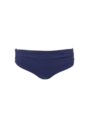 Bel Air Navy Ribbed Bikini Bottom
