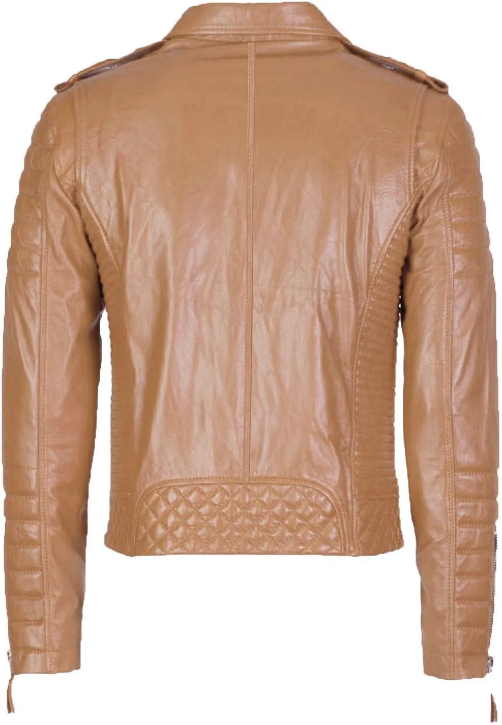 Benjer Skins Genuine Lambskin Leather Jackets For Men - Motorcycle Biker Leather Jacket Men BO 104
