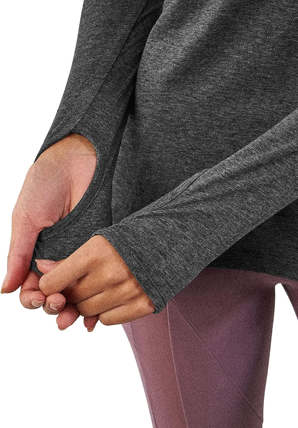 Bestisun Long Sleeve Yoga Workout Tops Lightweight Thumbhole Shirts Athletic Wear for Women