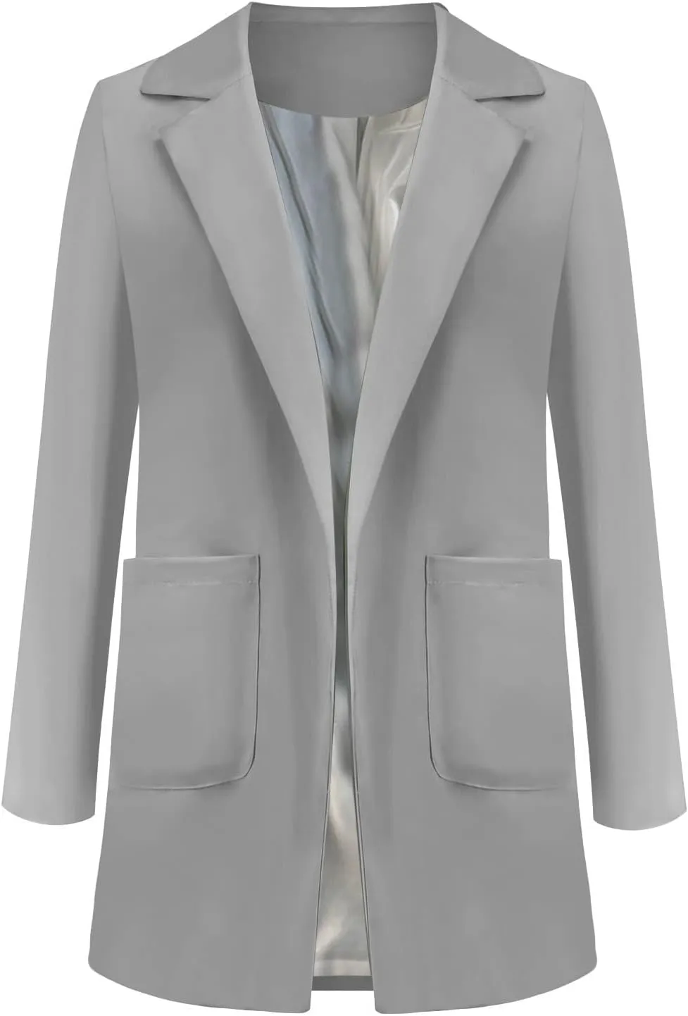 Blazer Jackets for Women Work Office Suit Coats Slim Open Front Cardigan Lapel Collar Long Sleeve Outerwear