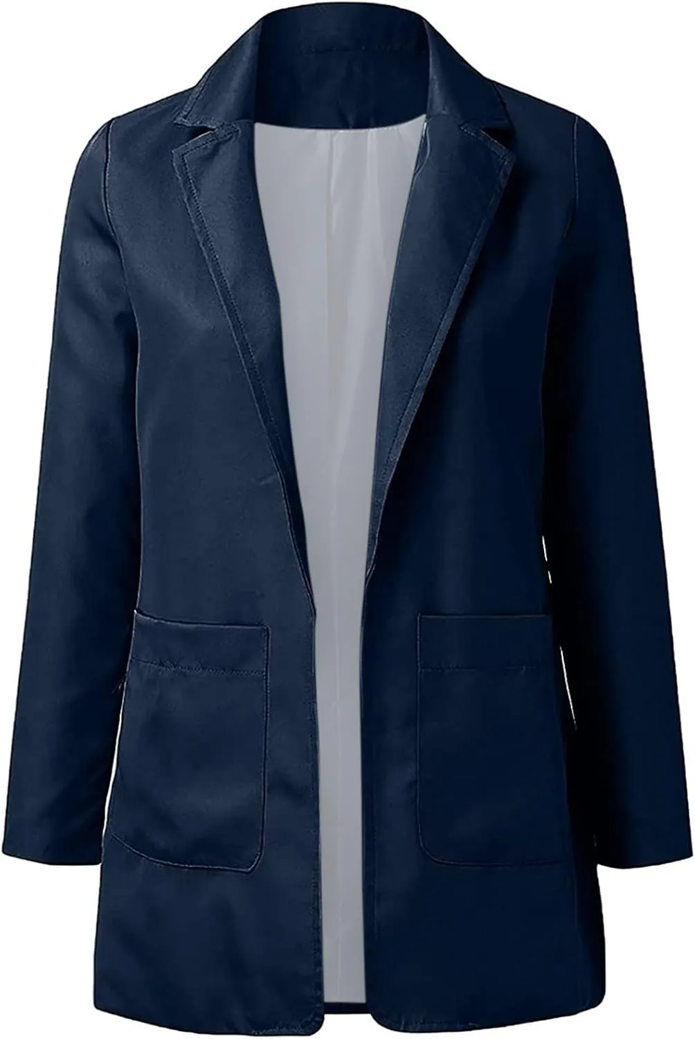 Blazer Jackets for Women Work Office Suit Coats Slim Open Front Cardigan Lapel Collar Long Sleeve Outerwear