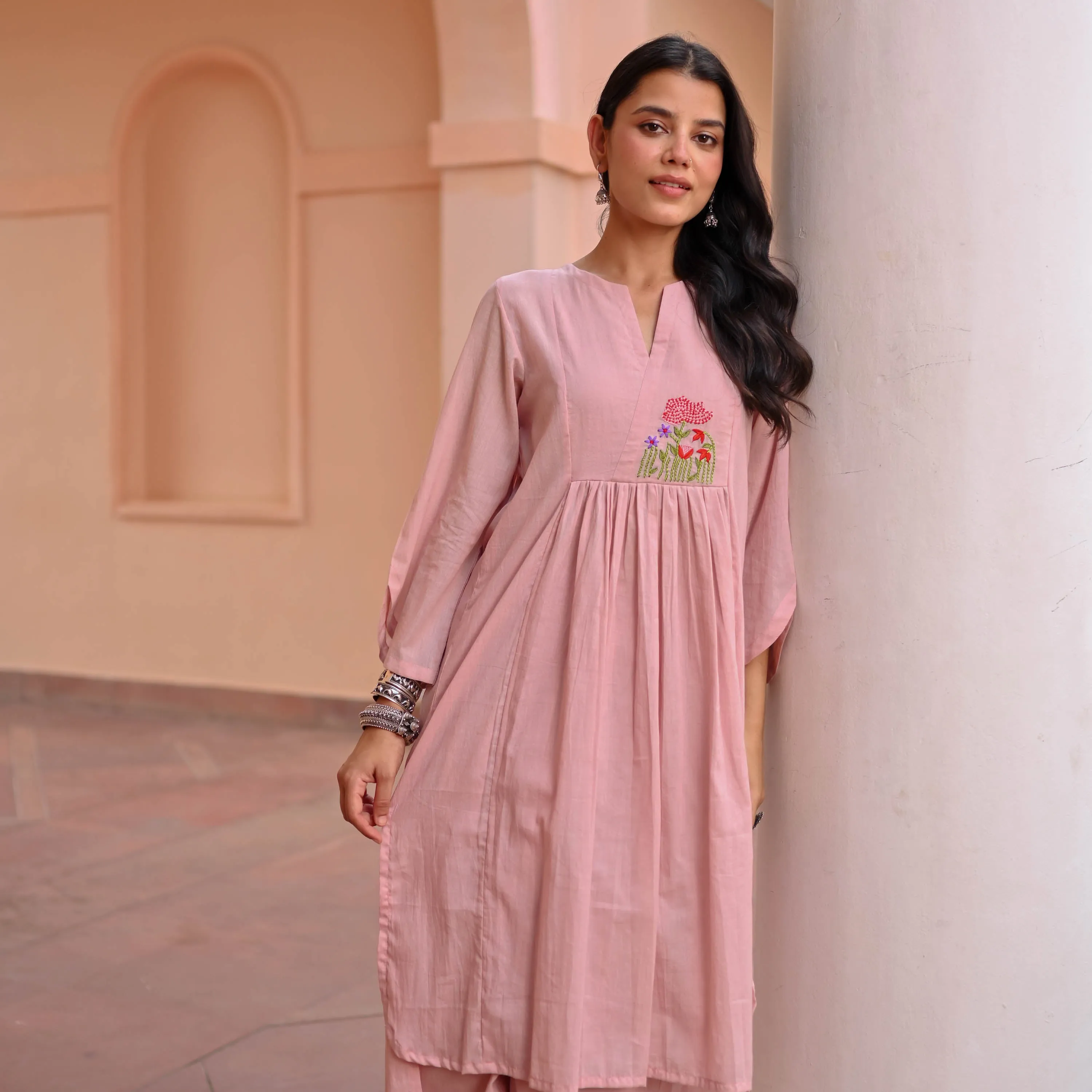 Blush Aura Kurta Set