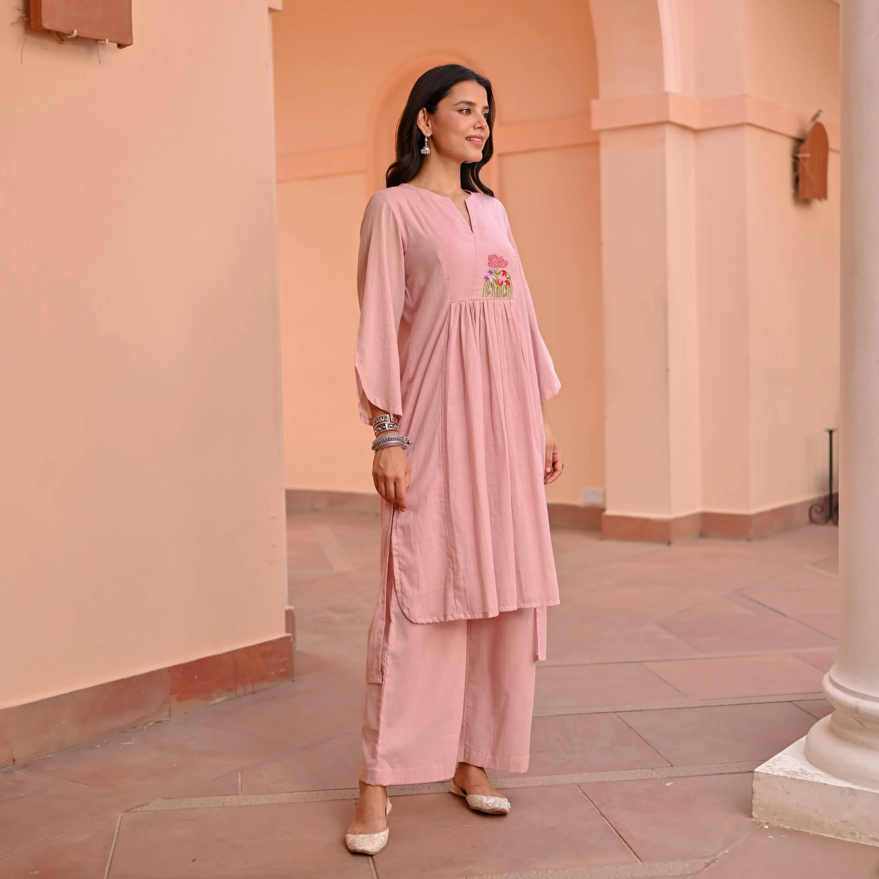 Blush Aura Kurta Set