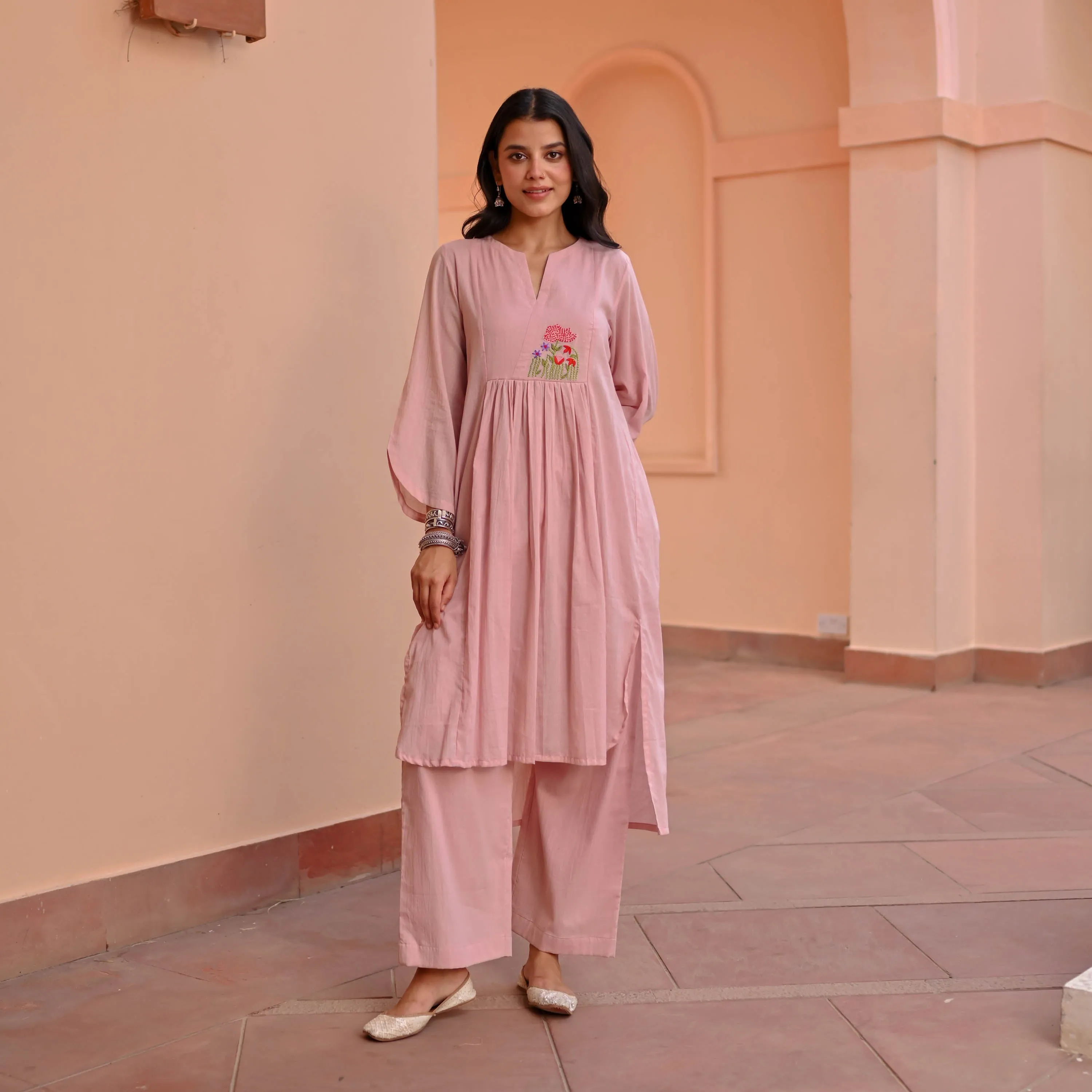 Blush Aura Kurta Set