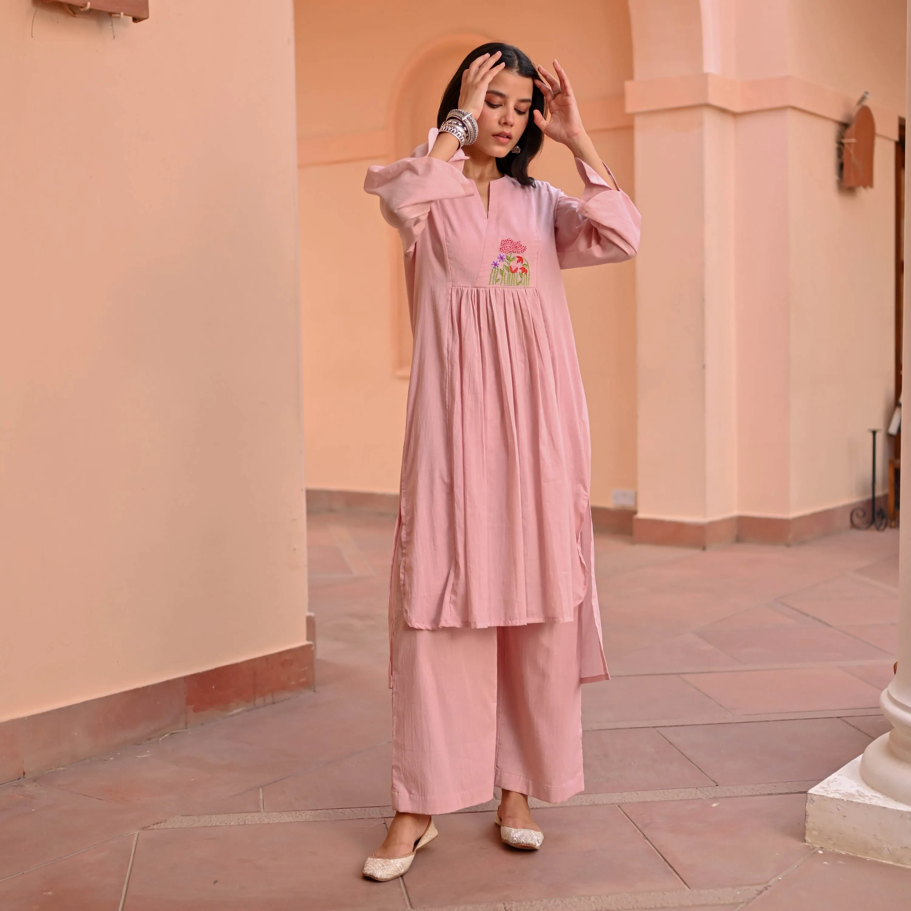 Blush Aura Kurta Set