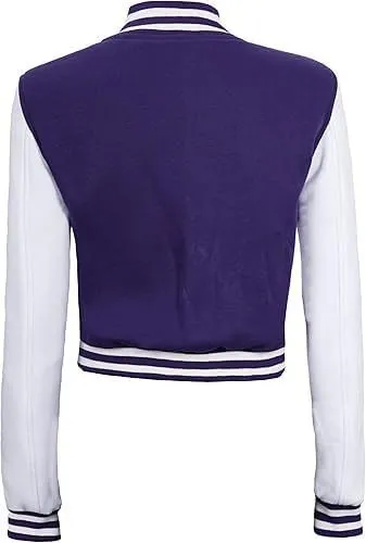 Bomber Varsity Jacket Women - Classic Letterman Jacket Woman in both Standard and Cropped Women Jacket Style
