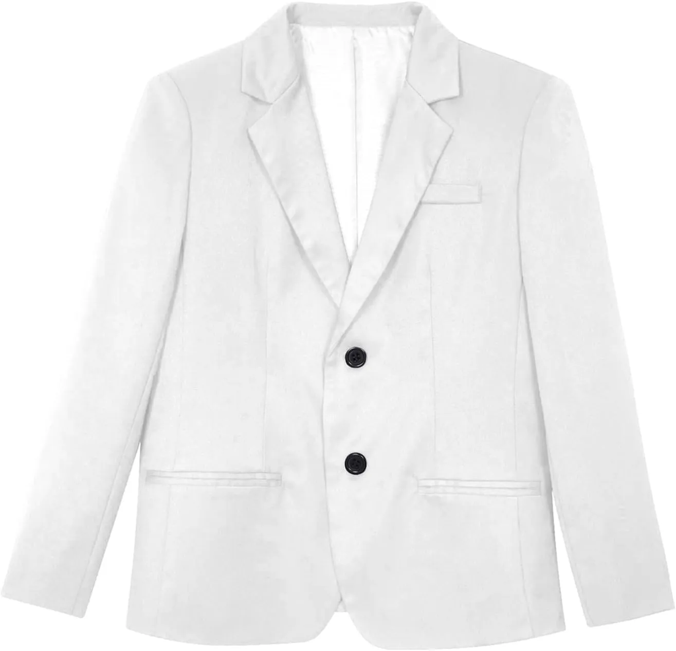 Boys Classic Fit Sport Blazer Long Sleeve Lapel Suit Jacket Single Breasted Outerwear Coat