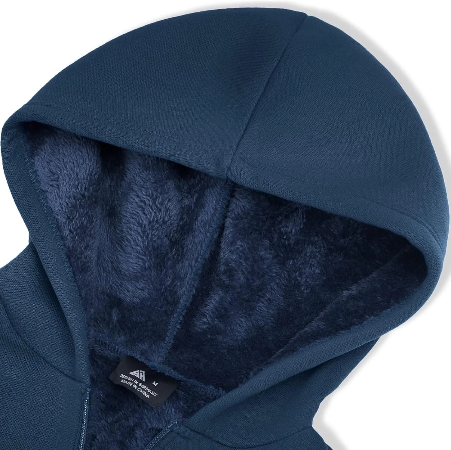 Boys Fleece Jacket Zip Up Hoodie Sherpa Lined Warm Coat Hooded Sweatshirt Outerwear