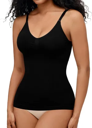 BRABIC Compression Camisole Tops for Women - Compression Tanks Shapewear Tummy Control Body Shaper V Neck Tank Top