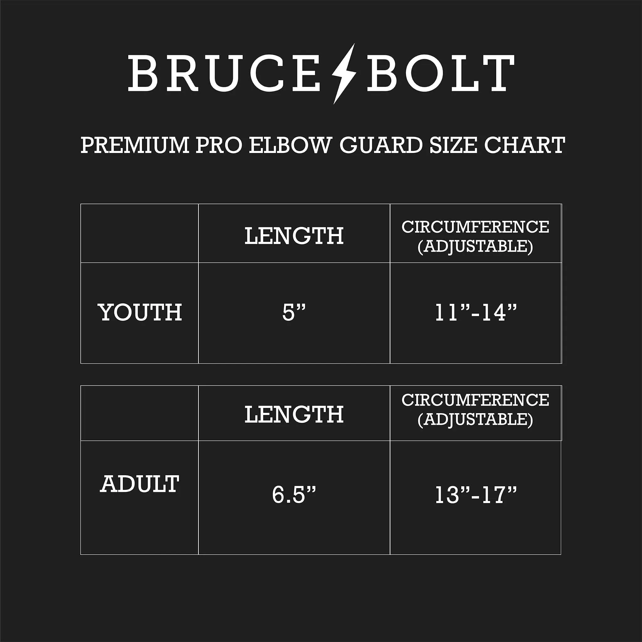 BRUCE BOLT Chrome Series Elbow Guard - RED