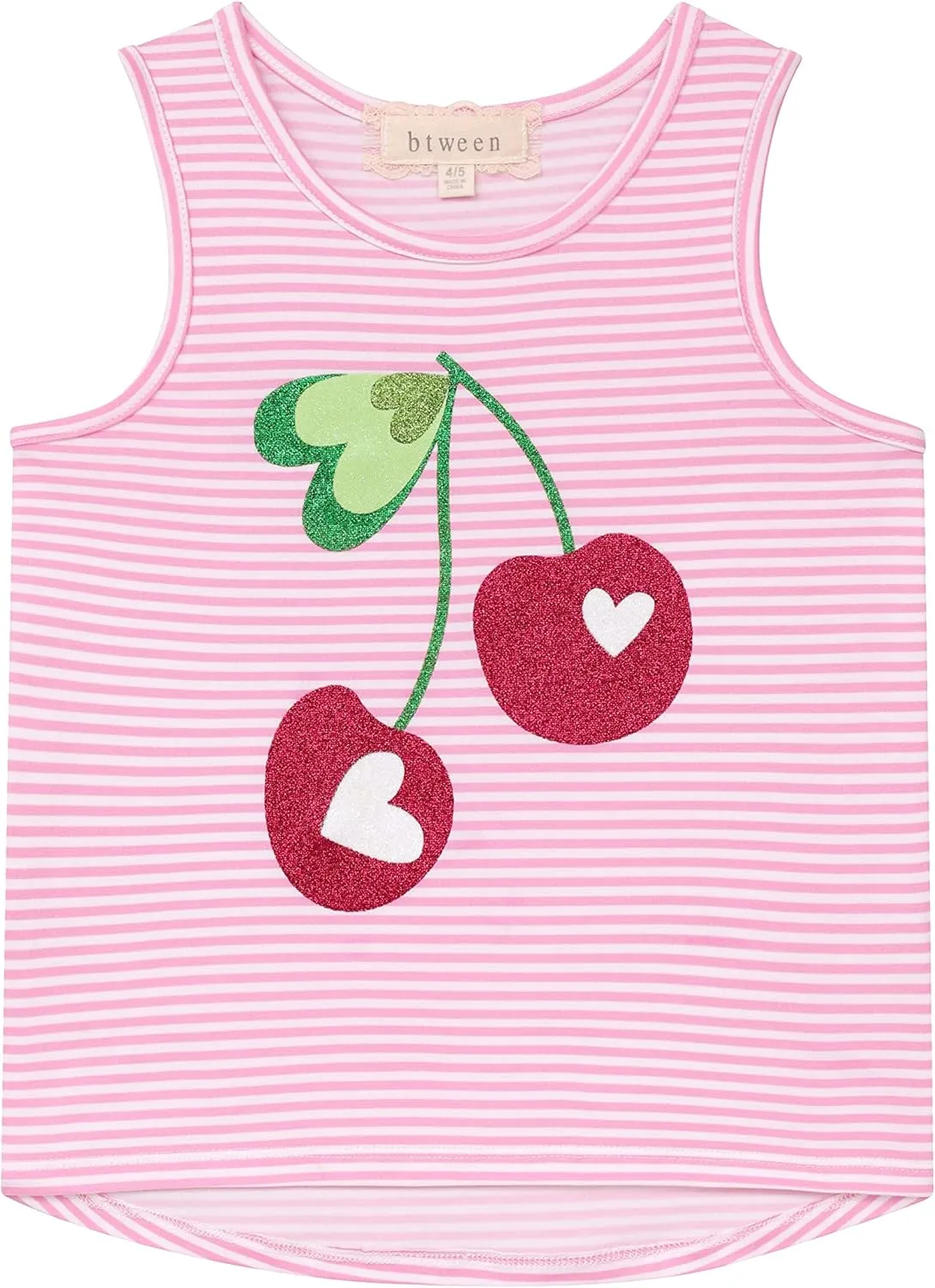 BTween Girls 4 Pack Fashion Summer Tank Top Cotton Blend Clothes Set - Mixed Colors