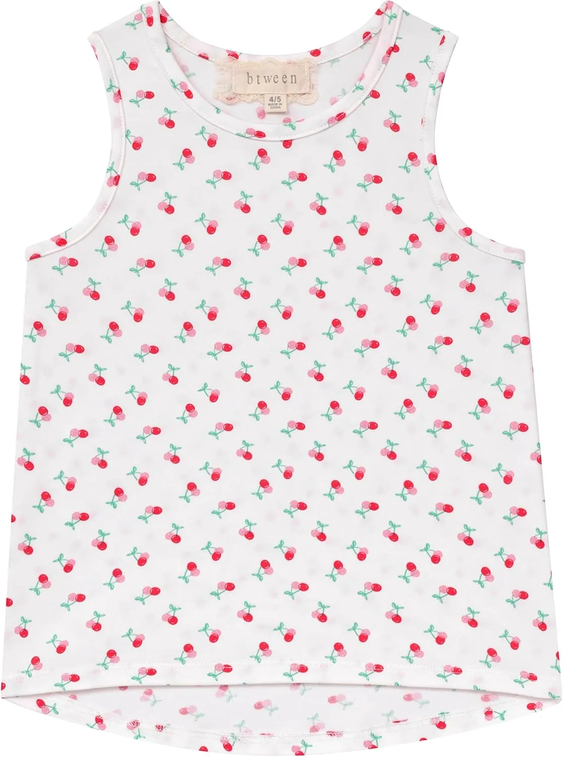 BTween Girls 4 Pack Fashion Summer Tank Top Cotton Blend Clothes Set - Mixed Colors