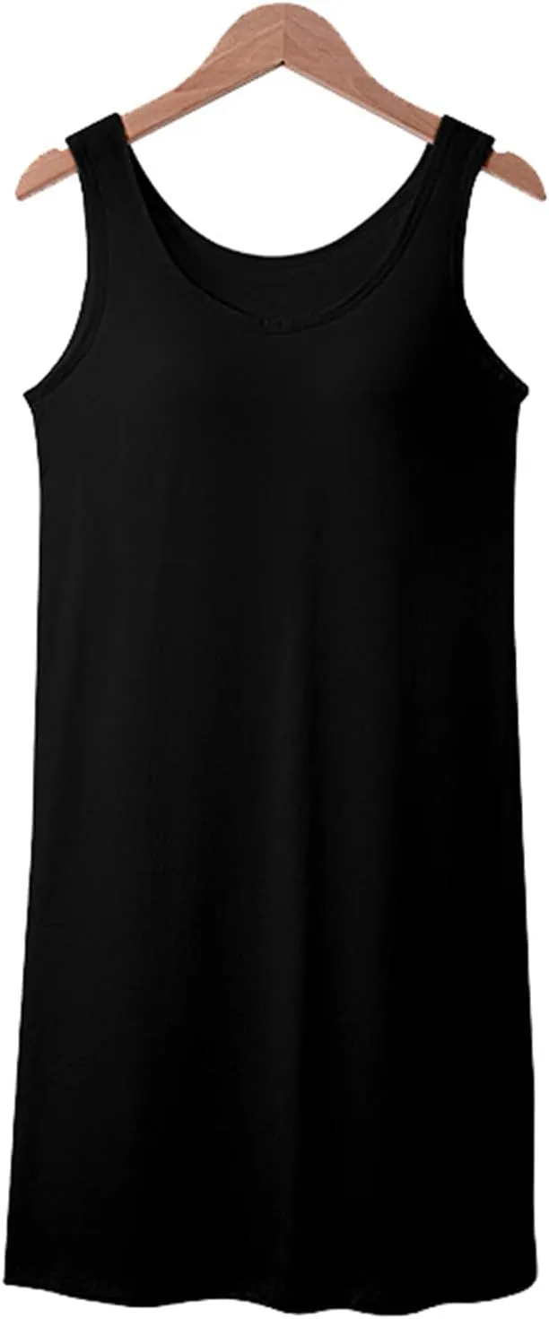 Built in Bra Tank Tops for Women Shelf Bra Adjustable Spaghetti Strap Tank Top Basic Cami Undershirt