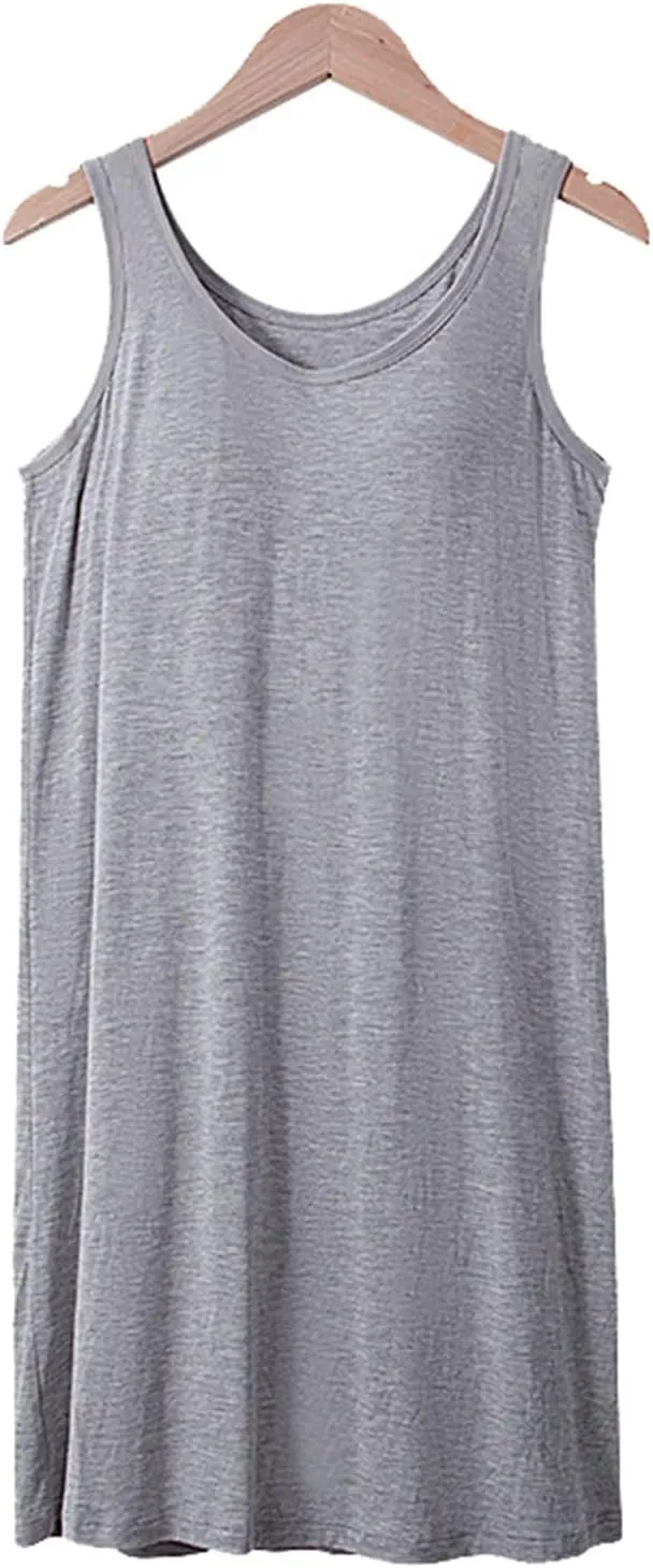 Built in Bra Tank Tops for Women Shelf Bra Adjustable Spaghetti Strap Tank Top Basic Cami Undershirt