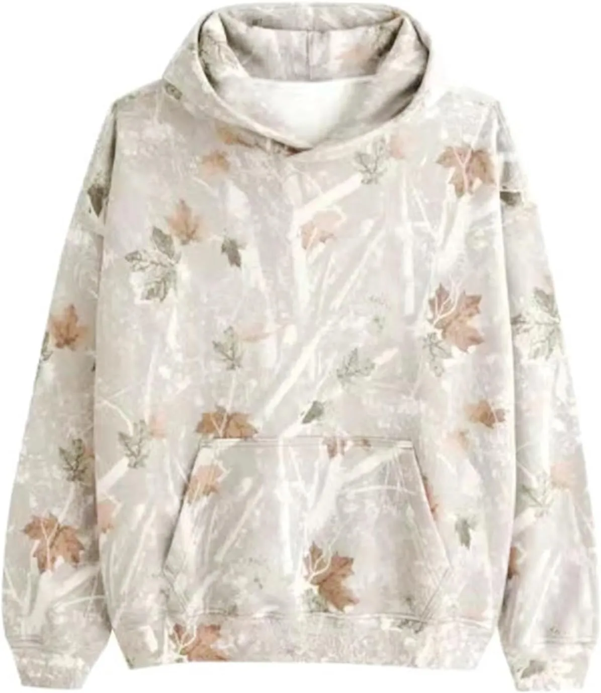 Camo Sweatsuits for Women Set 2 Piece,Womens Camo Hoodie Maple Leaf Print Oversized Sweaters Sweatshirt Sweatpants