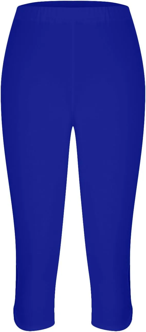 Capri Leggings for Women 2025 Stretch Capri Pants Plus Size Capris Summer Capris High Waisted Soft Yoga Pants Trendy