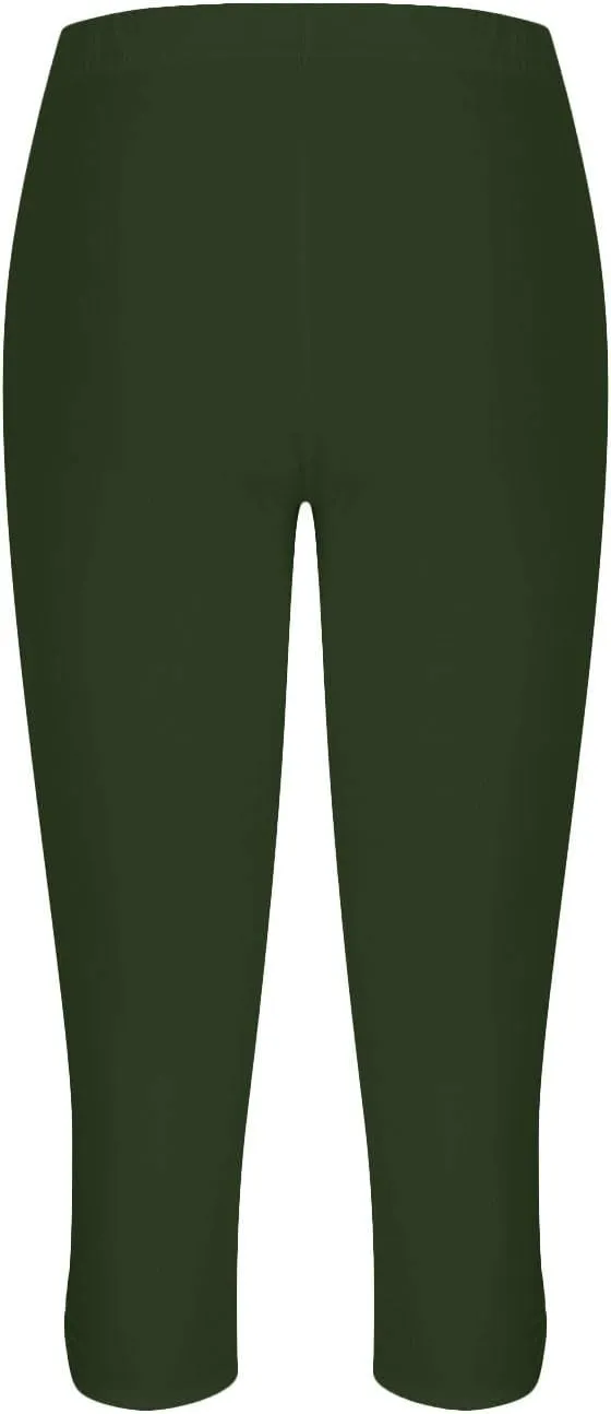 Capri Leggings for Women 2025 Stretch Capri Pants Plus Size Capris Summer Capris High Waisted Soft Yoga Pants Trendy