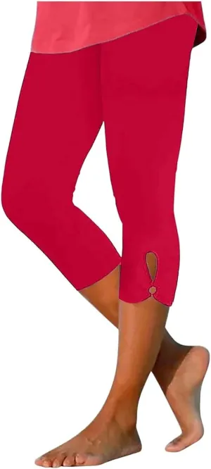 Capri Leggings for Women Trendy Casual Yoga Pants 2025 Summer Lightweight Soft Comfy Stretchy Workout Pants