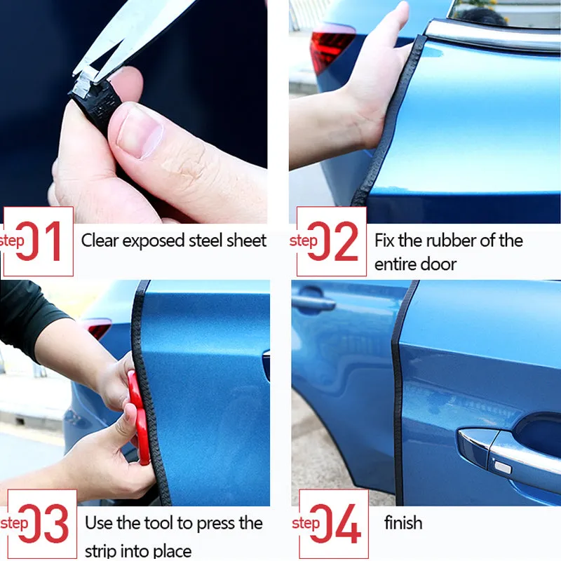 Car Door Edge Protectors Automotive Door Guard Strip Molding Trim 32ft