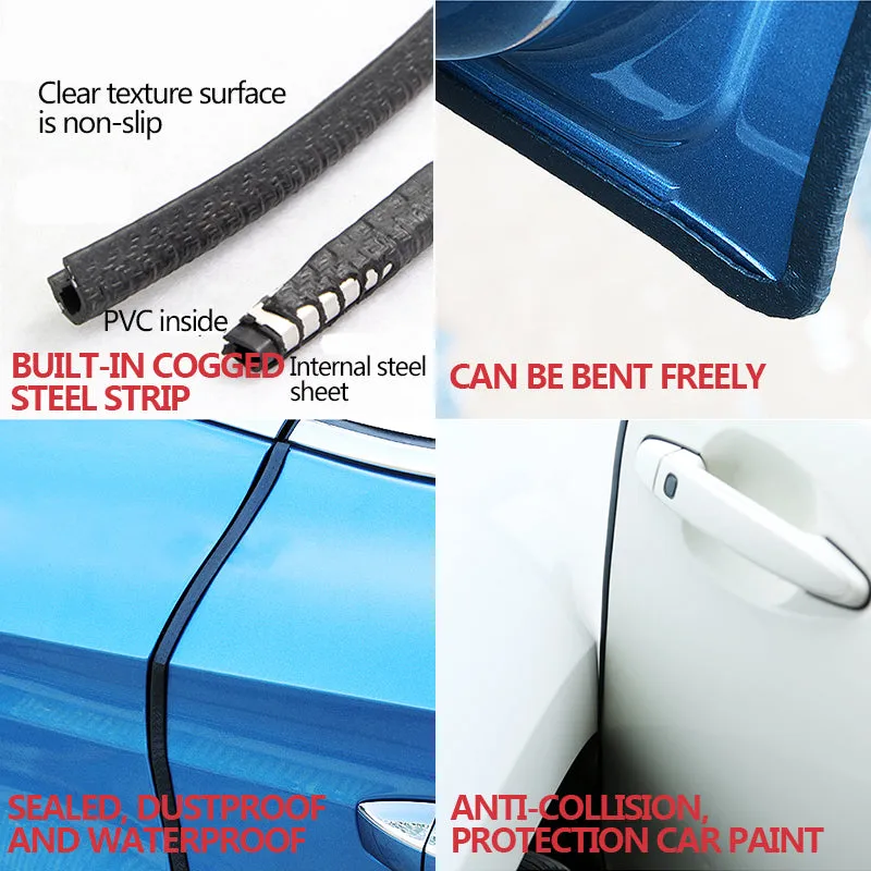 Car Door Edge Protectors Automotive Door Guard Strip Molding Trim 32ft