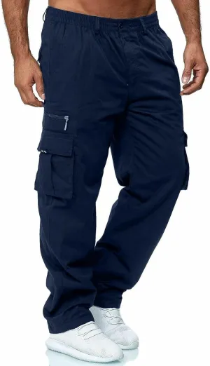 Cargo Pants for Men BaggyMens Cargo Sweatpants with PocketsLounge Pants Elastic WaistTrousersFashion
