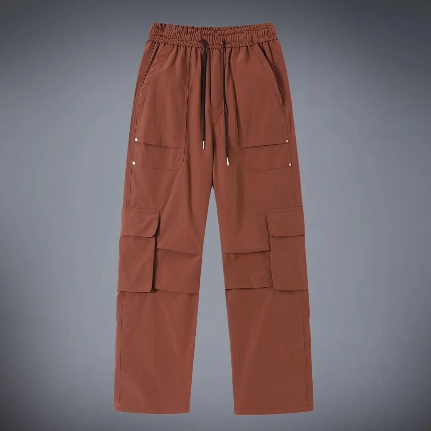 Cargo Pants Men Outdoor Stretch Overalls with Large Pockets Loose Soft Pants Rainproof Mens Big and Tall Cargo Pants