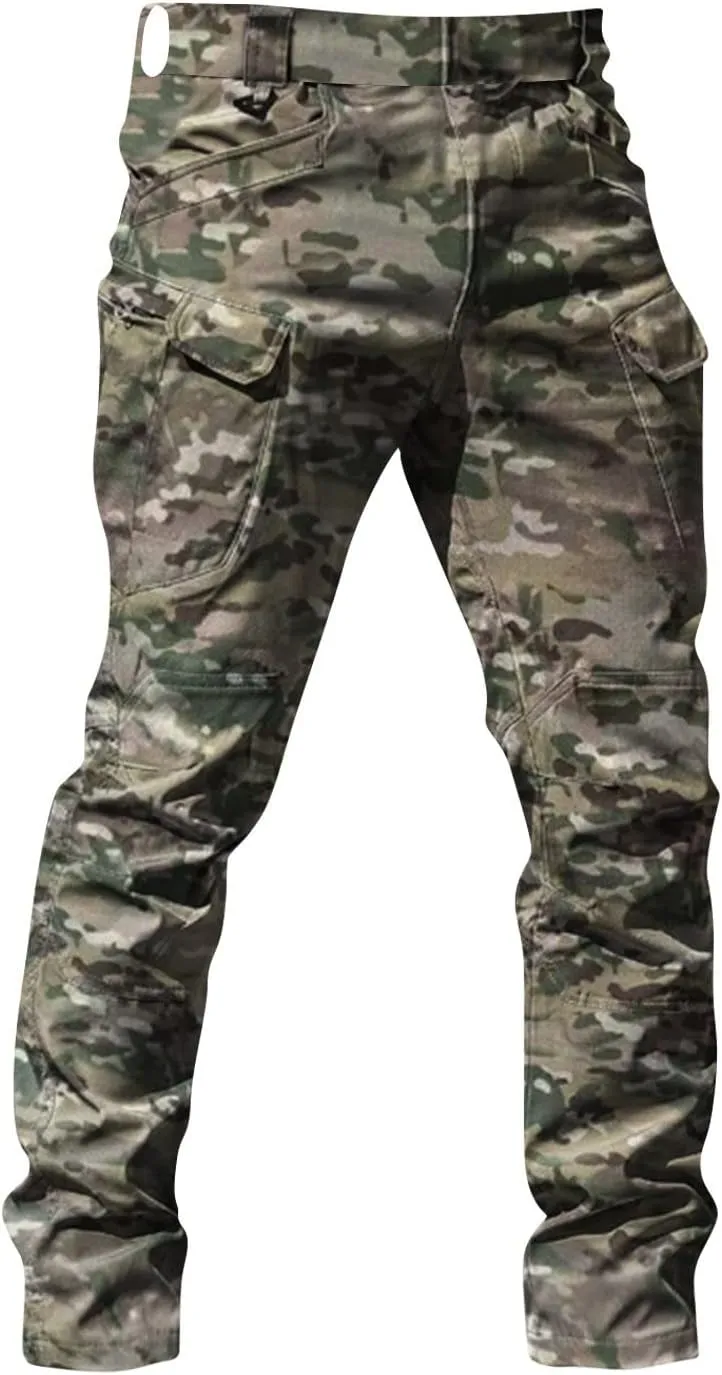 Cargo Pants Mens Lightweight Work Pants Waterproof Carpenter Pants with Multi Pocket Motorcycle Pants Tactical Gear