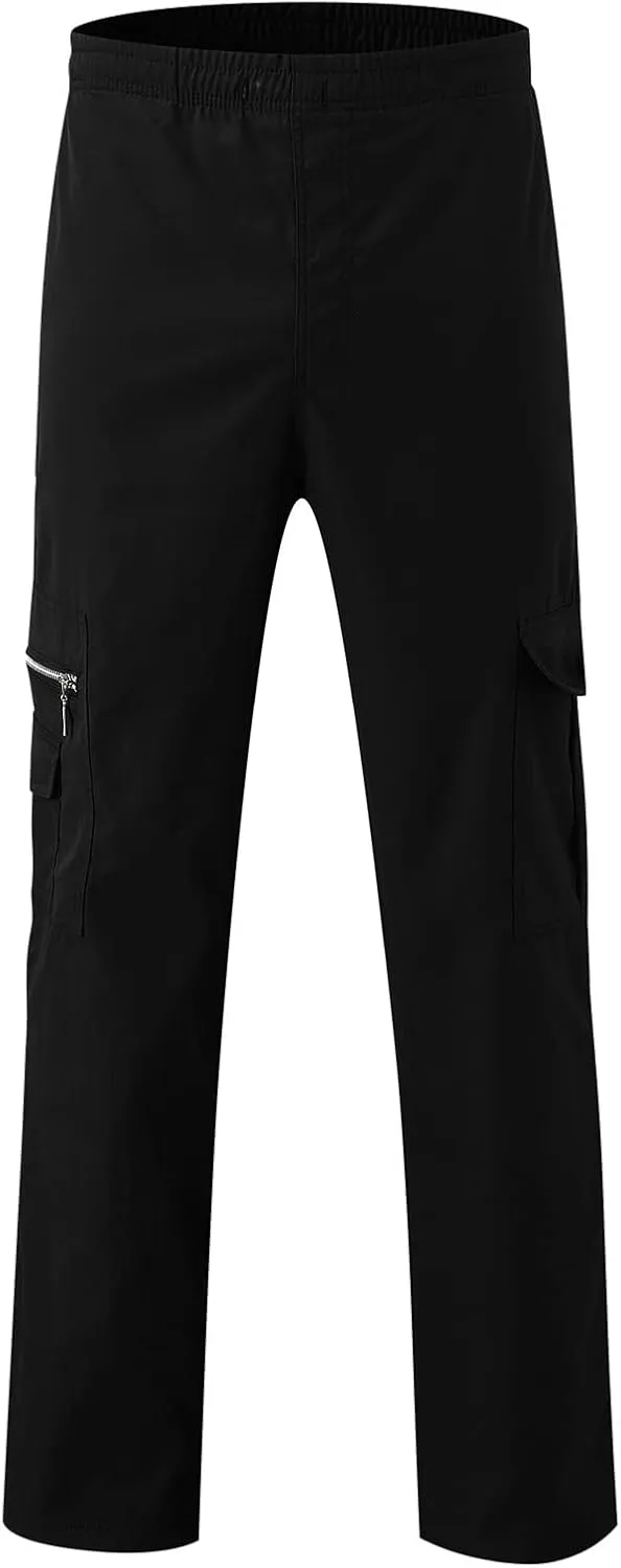 Cargo Sweatpants for Men BaggyMultiple Pockets Track PantsElastic Waist Cargo Pants Casual Trousers