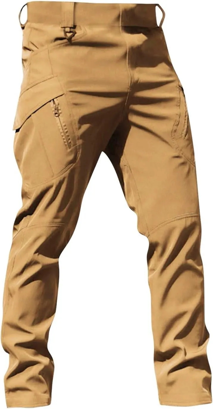 Cargo Work Pants for Men Stretch Flex Camo Tactical Pants Military Waterproof Lightweight Hiking Pants with Pockets
