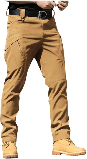 Cargo Work Pants for Men Stretch Flex Camo Tactical Pants Military Waterproof Lightweight Hiking Pants with Pockets