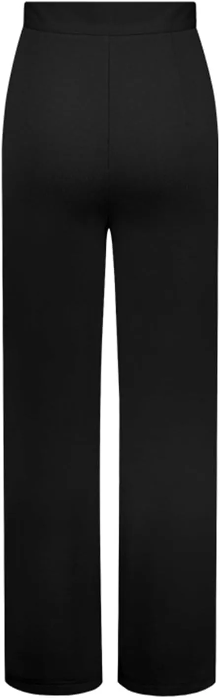 Casual Women Pants Women's Solid Color Wide-Leg High Waist Loose Fit Soft Breathable Trousers for Business