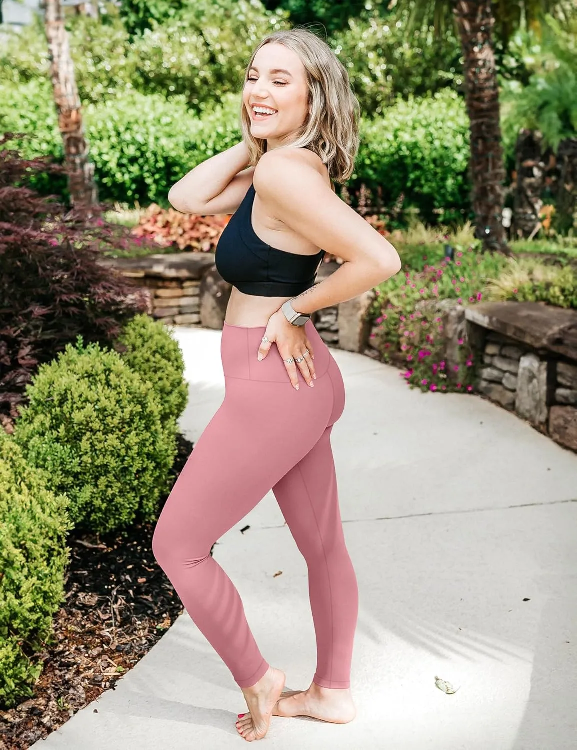 CHARMKING High Waisted Leggings for Women Soft Tummy Control Pants Non See Through Workout Yoga Pants for Running Plus Size