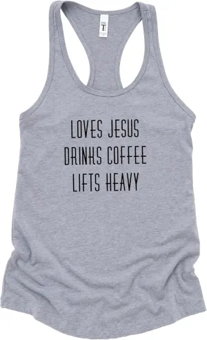 Christian Workout Tank Top for Women, Christian Weightlifting Tank Top