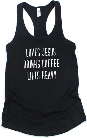 Christian Workout Tank Top for Women, Christian Weightlifting Tank Top