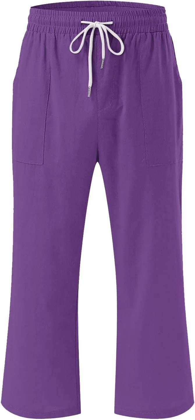 Comfortable Drawstring Pants for Women Elastic Waist Home Daily Wear Legging Office Work Regular Relax Casual Trouser