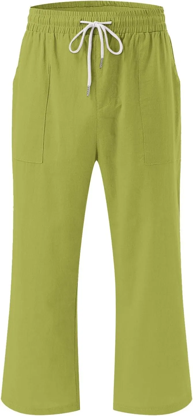 Comfortable Drawstring Pants for Women Elastic Waist Home Daily Wear Legging Office Work Regular Relax Casual Trouser