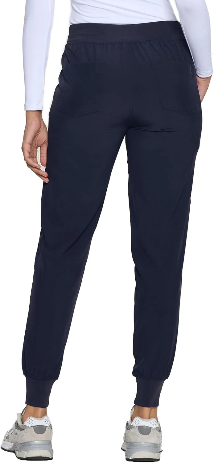 COZYFIT Womens Scrub Pants - Soft Stretch Yoga Style with 5 Pockets, Slim Fit Jogger Scrubs Pants for Women