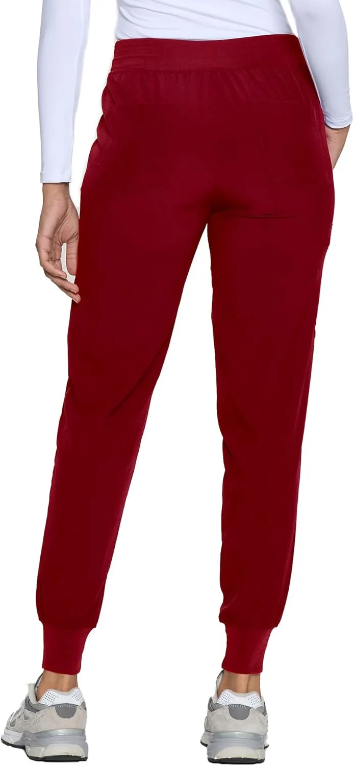 COZYFIT Womens Scrub Pants - Soft Stretch Yoga Style with 5 Pockets, Slim Fit Jogger Scrubs Pants for Women
