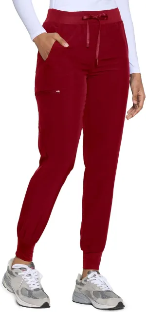 COZYFIT Womens Scrub Pants - Soft Stretch Yoga Style with 5 Pockets, Slim Fit Jogger Scrubs Pants for Women