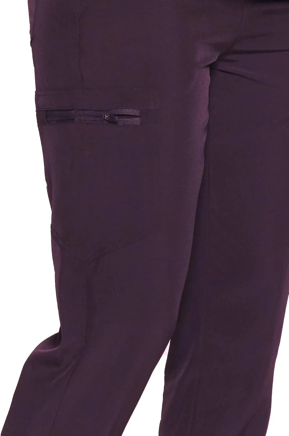 COZYFIT Womens Scrub Pants - Soft Stretch Yoga Style with 5 Pockets, Slim Fit Jogger Scrubs Pants for Women