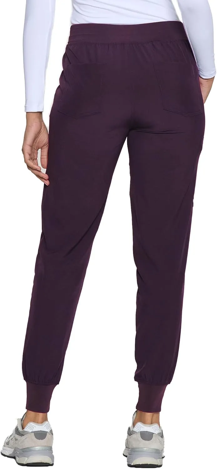 COZYFIT Womens Scrub Pants - Soft Stretch Yoga Style with 5 Pockets, Slim Fit Jogger Scrubs Pants for Women