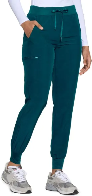 COZYFIT Womens Scrub Pants - Soft Stretch Yoga Style with 5 Pockets, Slim Fit Jogger Scrubs Pants for Women