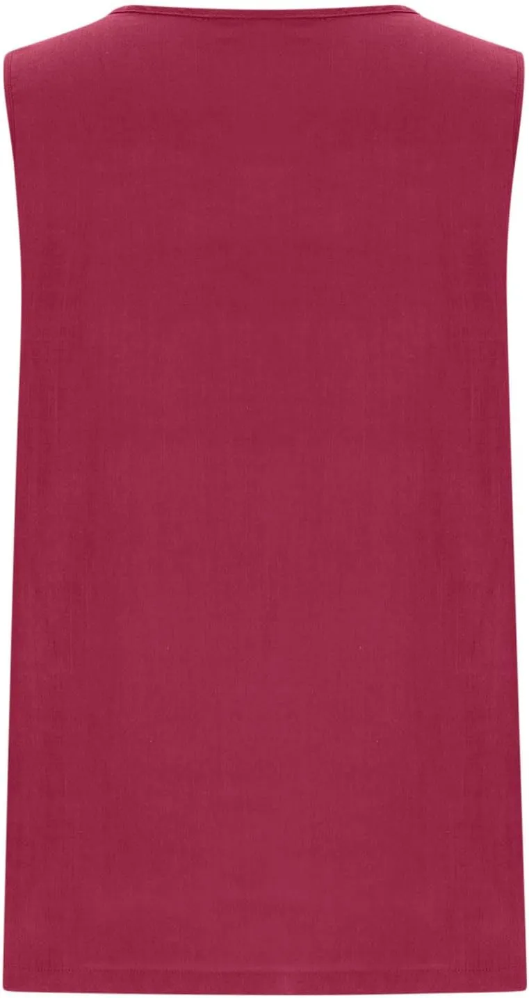 Crew Neck Linen Vest for Women Fall Summer Sleeveless Loose Fit Pleated Cami Tank Basic Tops Vests Women 2025