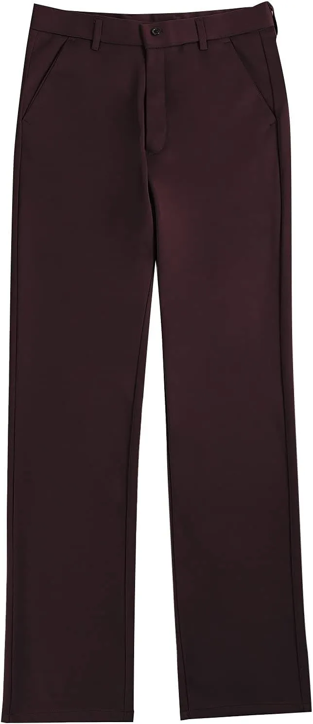 CRNTCEM Mens Straight Chino Pants Slim Fit Work Dress Pants Summer Thin Casual Sports Golf Trousers Soft Business Suit Pants