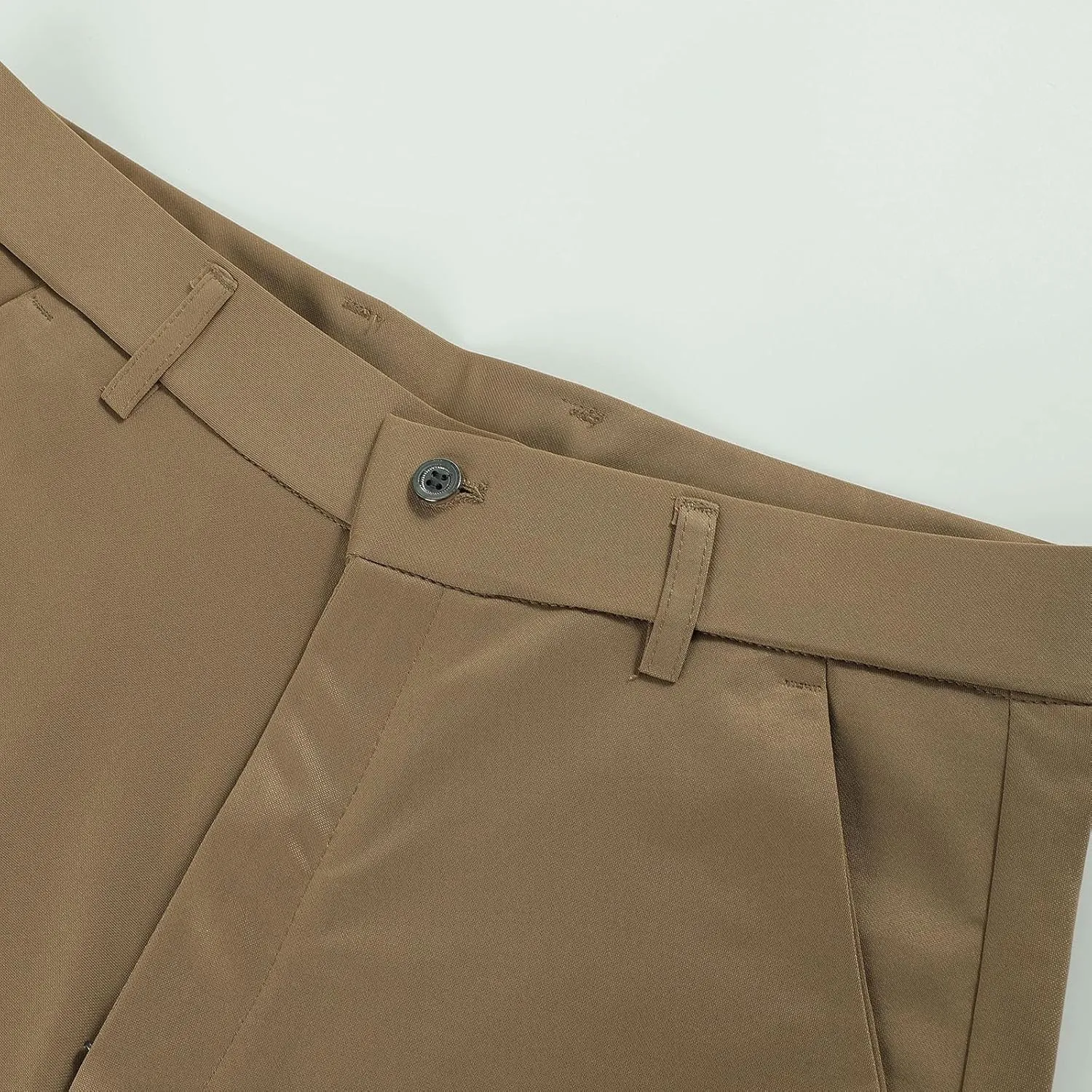 CRNTCEM Mens Straight Chino Pants Slim Fit Work Dress Pants Summer Thin Casual Sports Golf Trousers Soft Business Suit Pants