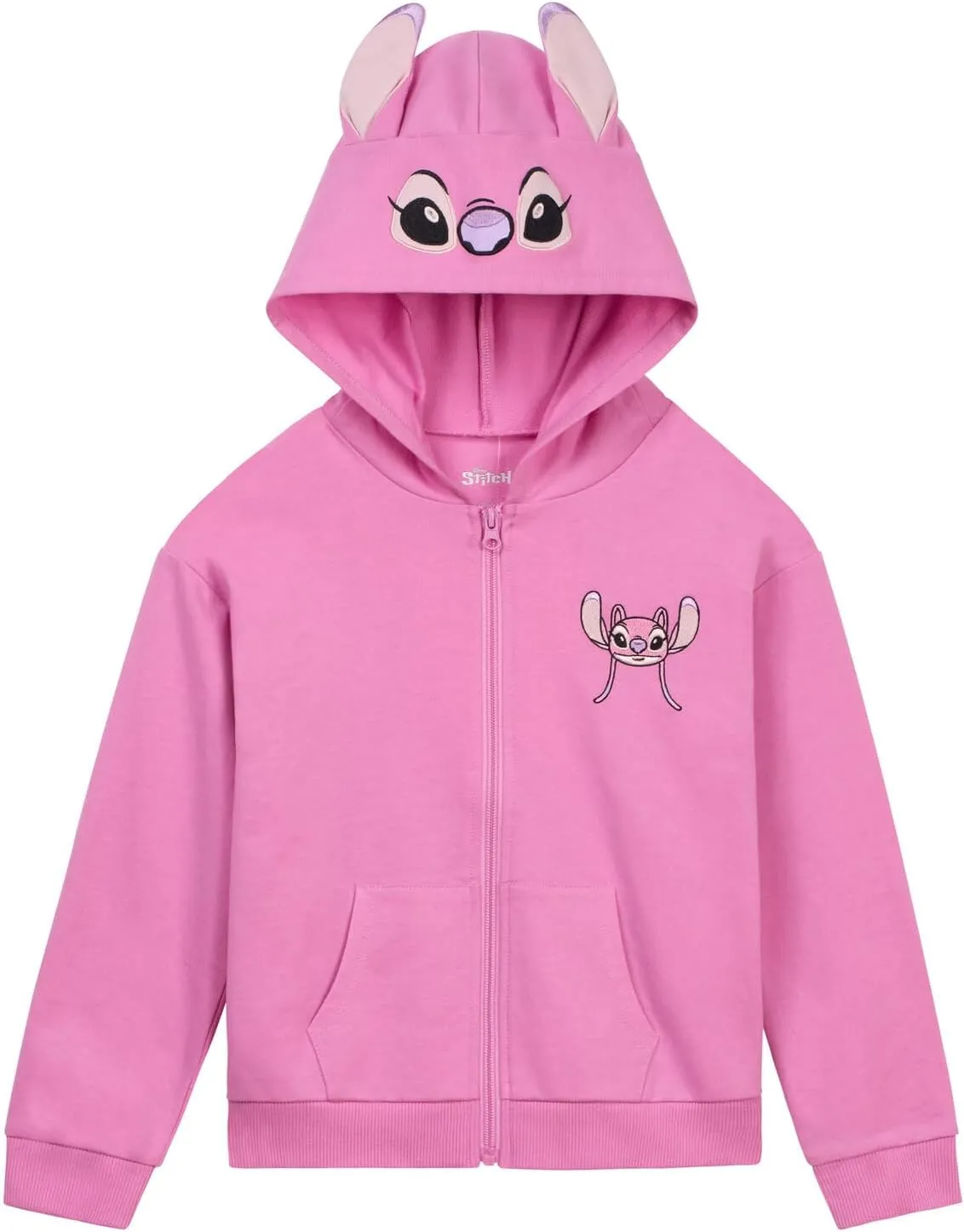 Disney Classics Girls Fleece Zip Up Cosplay Hoodie Toddler to Big Kid Sizes (2T - 14-16)