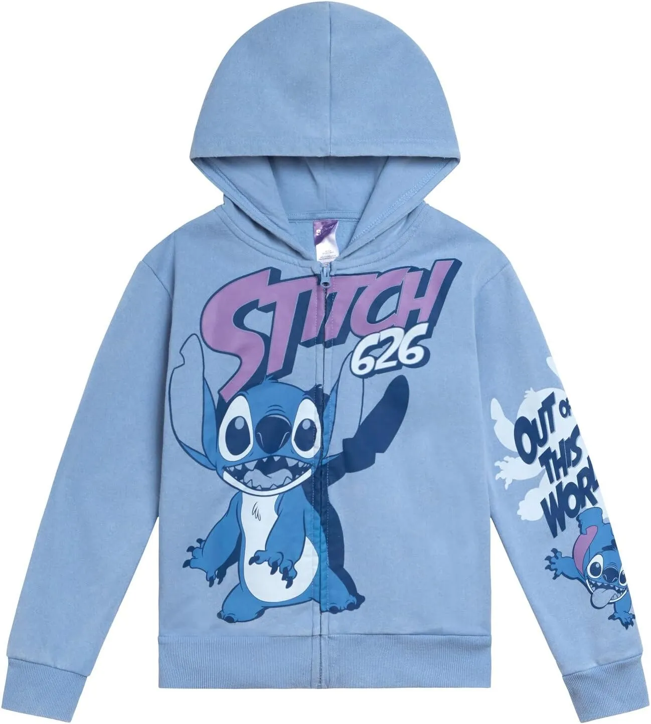 Disney Toy Story Mickey Mouse Lilo & Stitch Fleece Zip Up Hoodie Toddler to Big Kid Sizes (2T - 18-20)